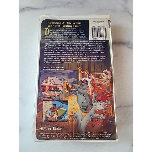 The Aristocats (VHS, 1996) - Picture 6 of 10